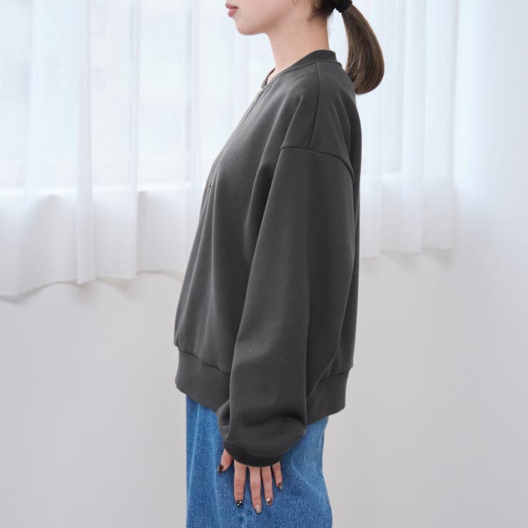 【REVERSE WARM】あったかハーフジッププルオーバー スウェット | coen【women】 | 詳細画像31 