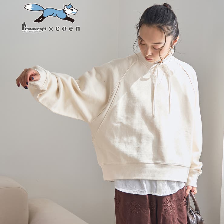 【PENNEYS（ぺニーズ）別注】ラグラン裏毛スウェット | coen【women】 | 詳細画像1 