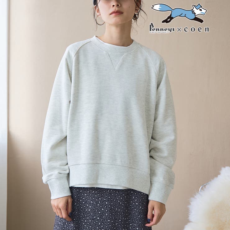 NATURAL | 【PENNEYS（ぺニーズ）別注】ラグラン裏毛スウェット | coen【women】