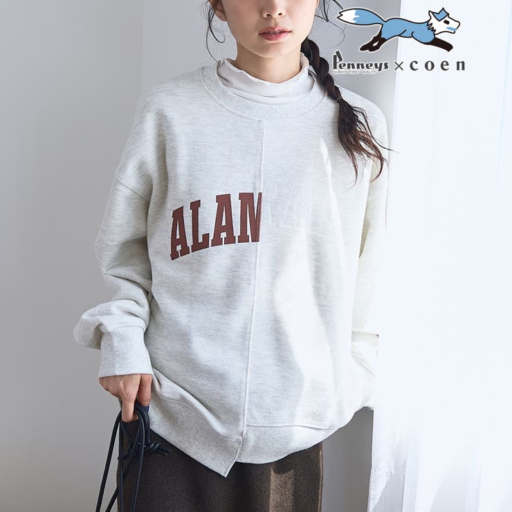NATURAL | 【PENNEYS（ぺニーズ）別注】 リメイク風切り替え裏毛スウェット | coen【women】