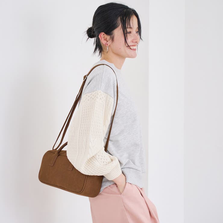 ケーブルニットドッキング切替裏毛スウェット1 | coen【women】 | 詳細画像3 