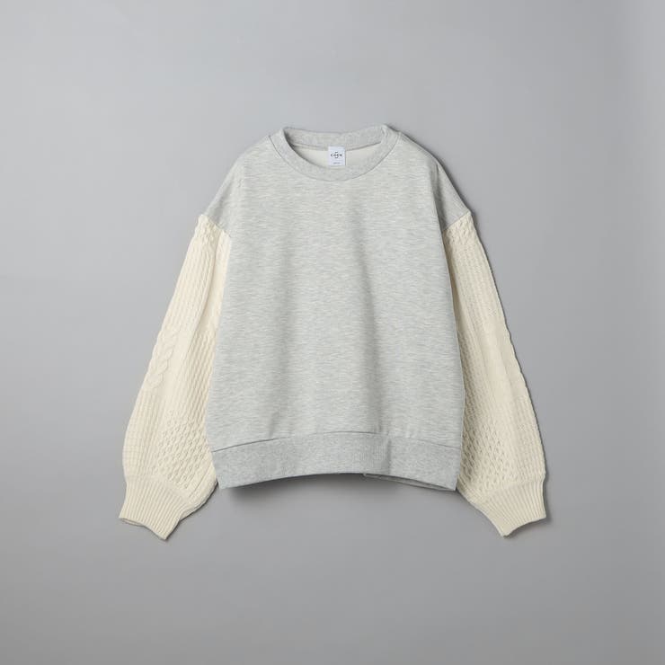 ケーブルニットドッキング切替裏毛スウェット1 | coen【women】 | 詳細画像26 