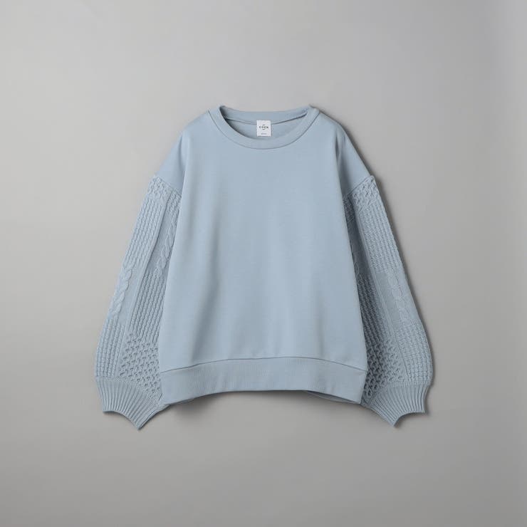 ケーブルニットドッキング切替裏毛スウェット1 | coen【women】 | 詳細画像28 