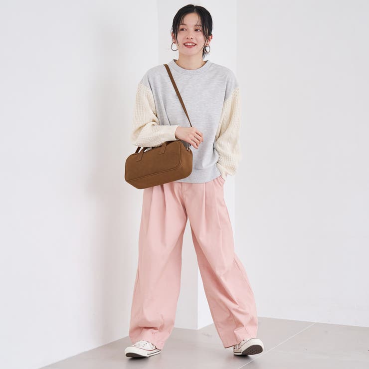 ケーブルニットドッキング切替裏毛スウェット1 | coen【women】 | 詳細画像6 