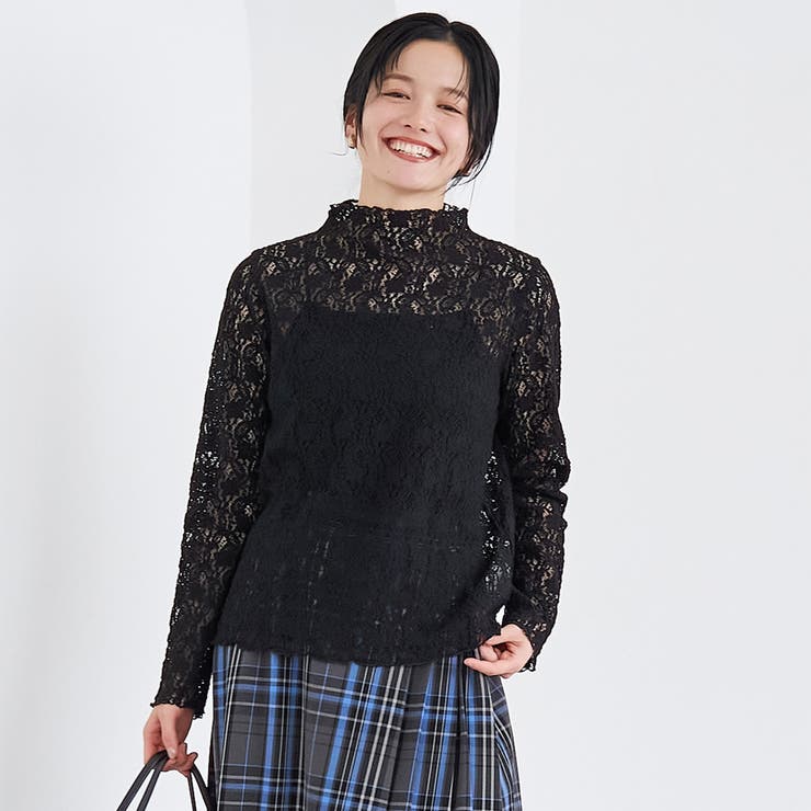 カットレース タートルネックトップス | coen【women】 | 詳細画像14 