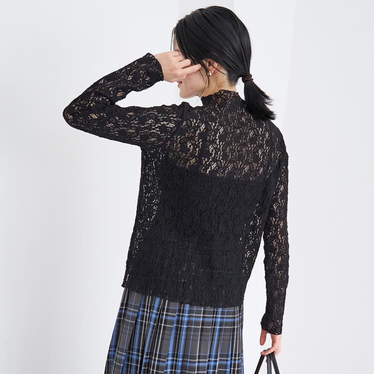 カットレース タートルネックトップス | coen【women】 | 詳細画像15 