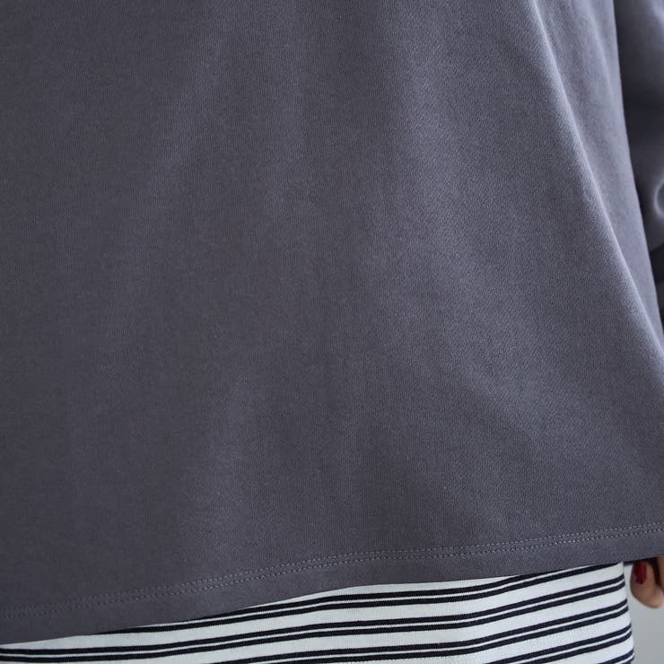 【セットアイテム】2wayヘンリーネック裏毛プルオーバー ボーダーロンTセット | coen【women】 | 詳細画像14 