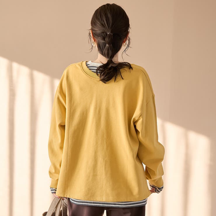 【セットアイテム】2wayヘンリーネック裏毛プルオーバー ボーダーロンTセット | coen【women】 | 詳細画像25 