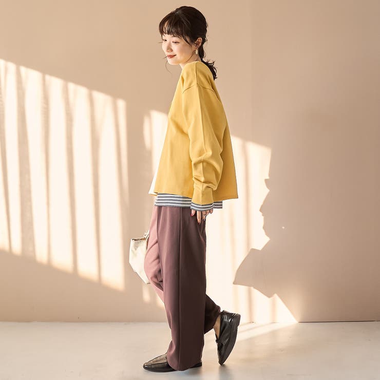 【セットアイテム】2wayヘンリーネック裏毛プルオーバー ボーダーロンTセット | coen【women】 | 詳細画像27 