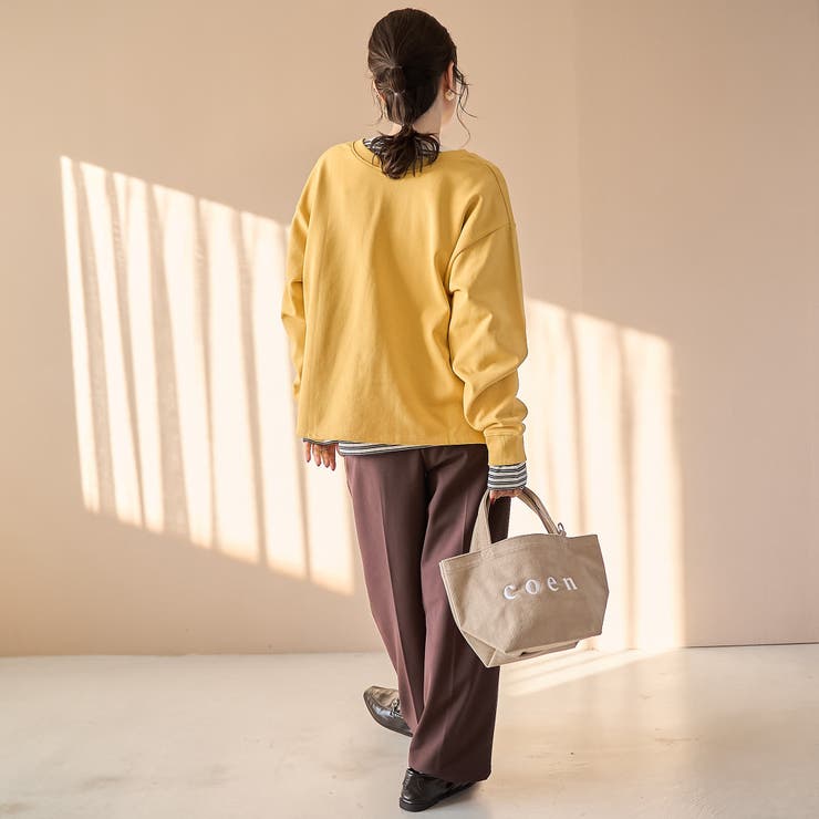 【セットアイテム】2wayヘンリーネック裏毛プルオーバー ボーダーロンTセット | coen【women】 | 詳細画像28 