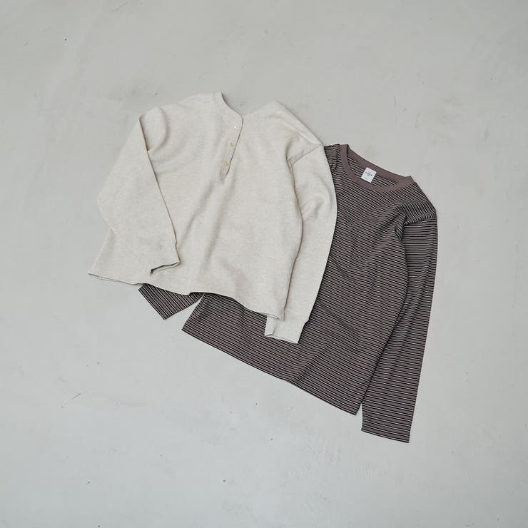 【セットアイテム】2wayヘンリーネック裏毛プルオーバー ボーダーロンTセット | coen【women】 | 詳細画像31 