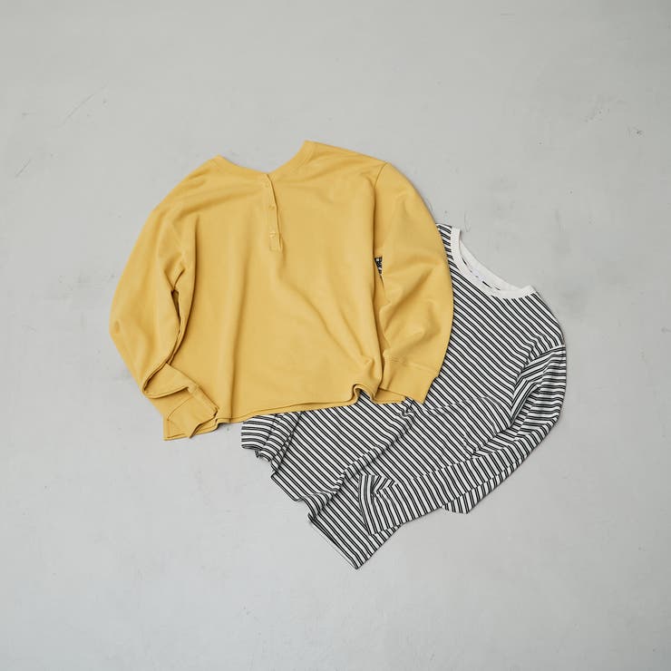 【セットアイテム】2wayヘンリーネック裏毛プルオーバー ボーダーロンTセット | coen【women】 | 詳細画像33 