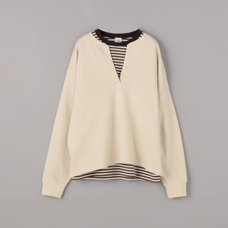 【セットアイテム】2wayヘンリーネック裏毛プルオーバー ボーダーロンTセット | coen【women】 | 詳細画像34 