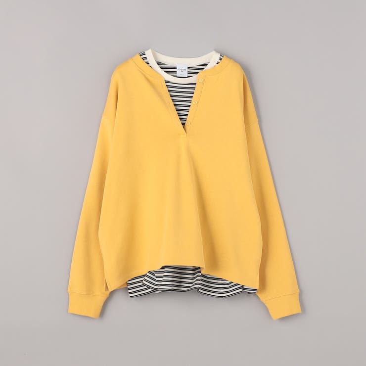 【セットアイテム】2wayヘンリーネック裏毛プルオーバー ボーダーロンTセット | coen【women】 | 詳細画像46 