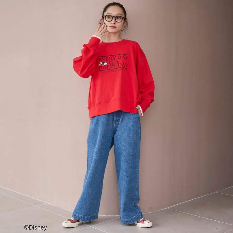 【MICKEY（ミッキー）/別注】ショート丈裏毛ロゴスウェット | coen【women】 | 詳細画像21 