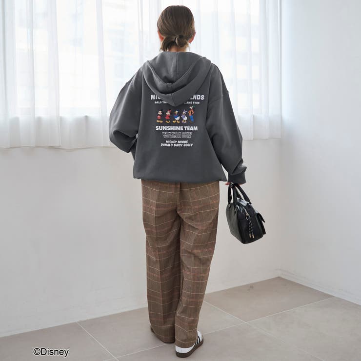 【MICKEY（ミッキー）/別注】バックプリントハーフジップ裏毛フーディ | coen【women】 | 詳細画像10 