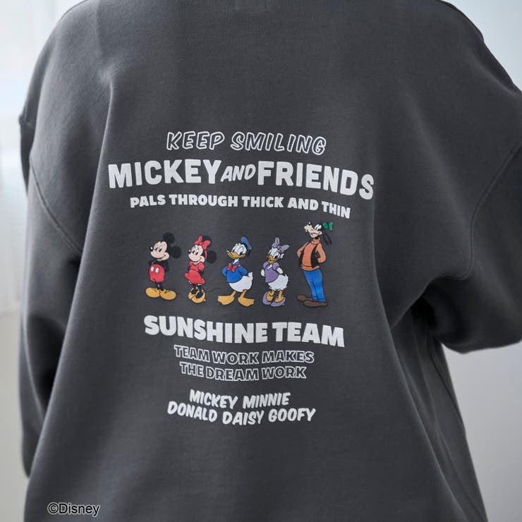 【MICKEY（ミッキー）/別注】バックプリントハーフジップ裏毛フーディ | coen【women】 | 詳細画像6 