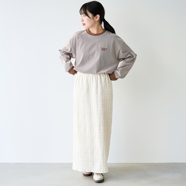 coen（コーエン）ロゴ刺繍 ユニロンT | coen【women】 | 詳細画像21 