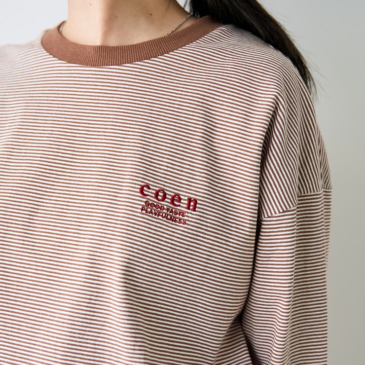 【再入荷/新色登場】coen（コーエン）ロゴ刺繍 ユニロンT | coen【women】 | 詳細画像37 