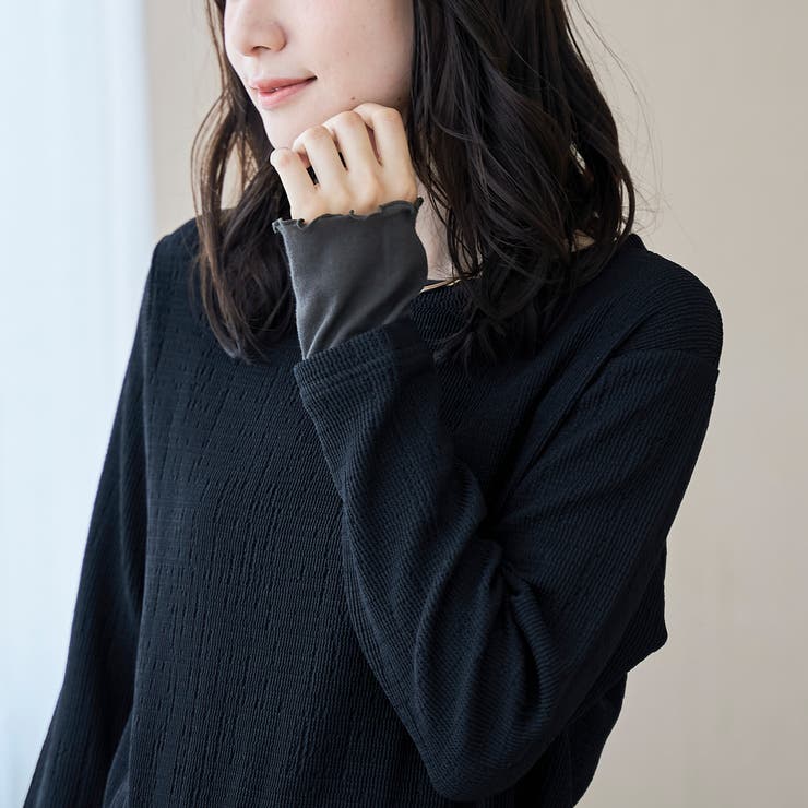 ポコポコフェイクレイヤードカットソー | coen【women】 | 詳細画像11 