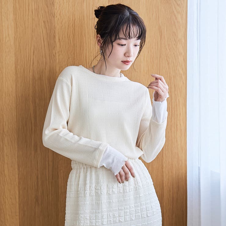 ポコポコフェイクレイヤードカットソー | coen【women】 | 詳細画像14 