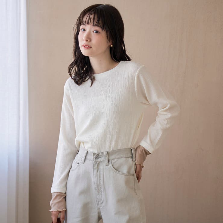 ポコポコフェイクレイヤードカットソー | coen【women】 | 詳細画像4 