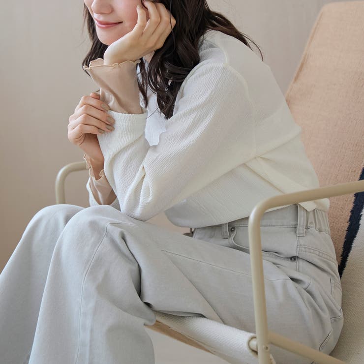 OFF WHITE | ポコポコフェイクレイヤードカットソー | coen【women】