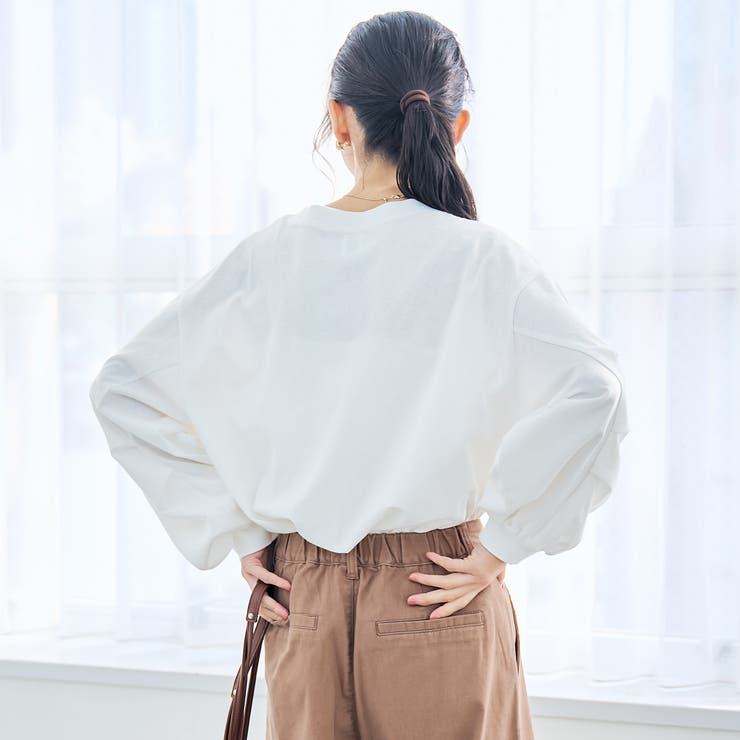 【リニューアル】USAコットン ボリュームスリーブロンT | coen【women】 | 詳細画像7 