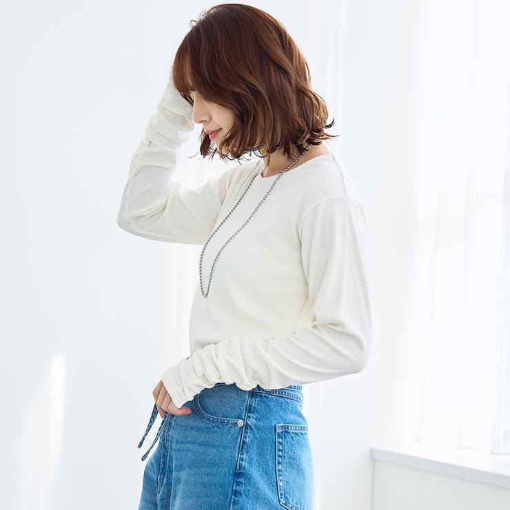 袖くしゅテレコカットソー | coen【women】 | 詳細画像5 