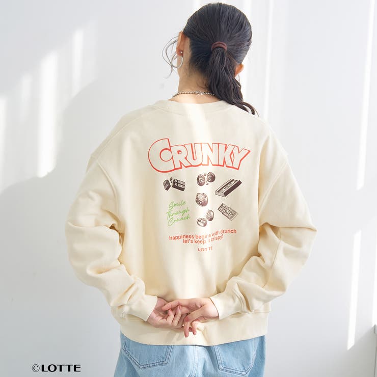 【CRUNKY（クランキー）/別注】アソートロゴ裏毛スウェット | coen【women】 | 詳細画像15 