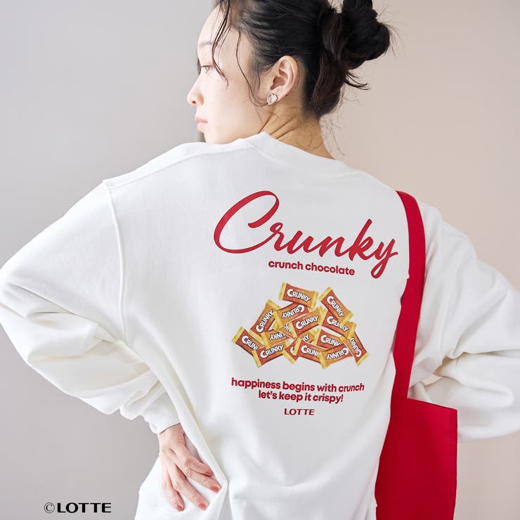 【CRUNKY（クランキー）/別注】アソートロゴ裏毛スウェット | coen【women】 | 詳細画像6 