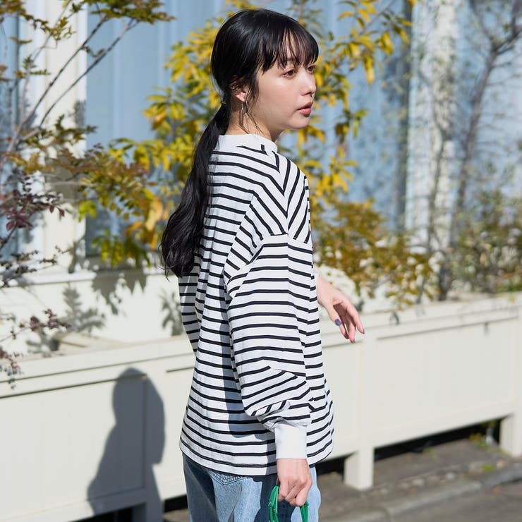 【WEB限定】USAコットンリピロンT / アソートロングスリーブTシャツ | coen【women】 | 詳細画像12 