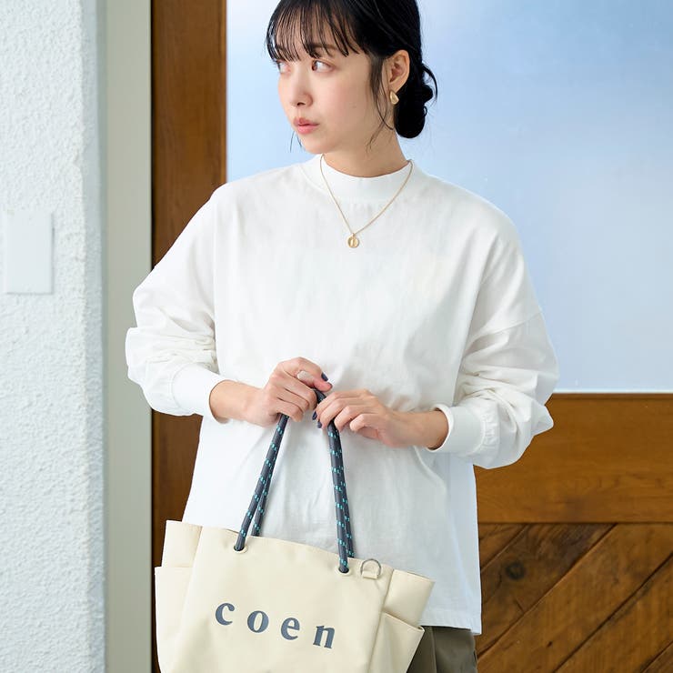 OFF WHITE | 【WEB限定】USAコットンリピロンT / アソートロングスリーブTシャツ | coen【women】