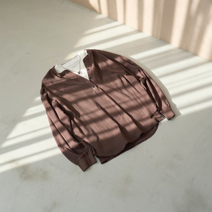 シアーワッフル ヘンリーネックロンT | coen【women】 | 詳細画像15 