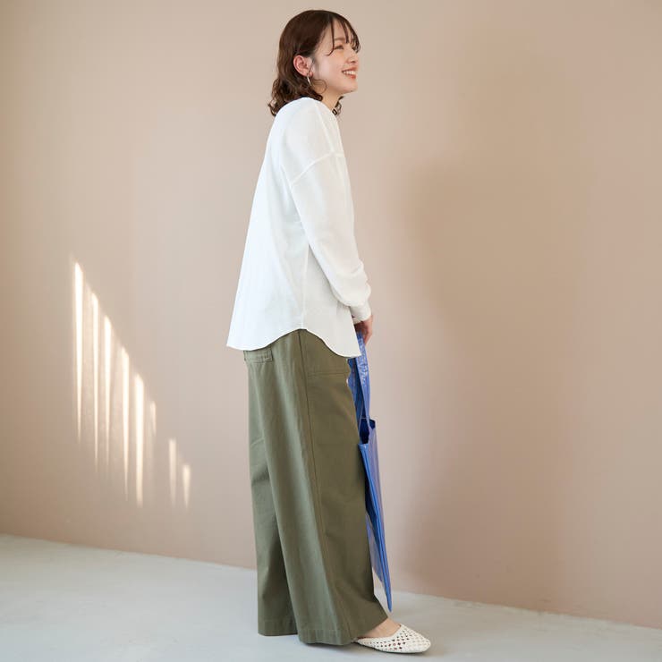 シアーワッフル ヘンリーネックロンT | coen【women】 | 詳細画像3 