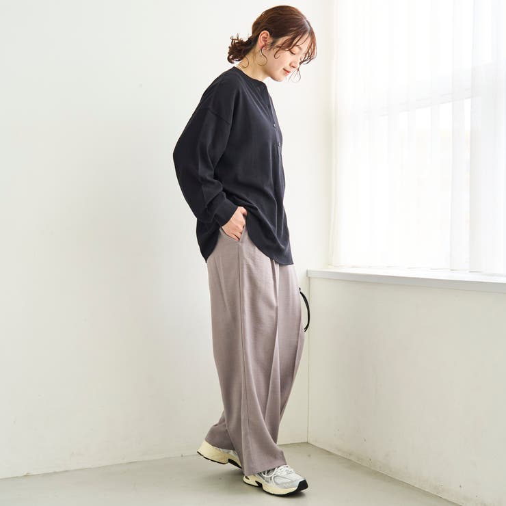 シアーワッフル ヘンリーネックロンT | coen【women】 | 詳細画像9 