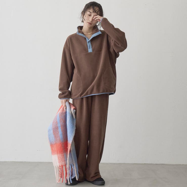 【PARKNIK（パークニック）】配色デザイン ハーフスナップフリース（インフル… | coen【women】 | 詳細画像14 
