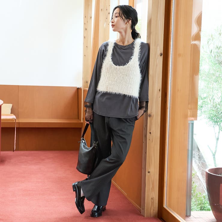 【リニューアルして新登場◎】袖チュール切替ロングスリーブTシャツ | coen【women】 | 詳細画像10 