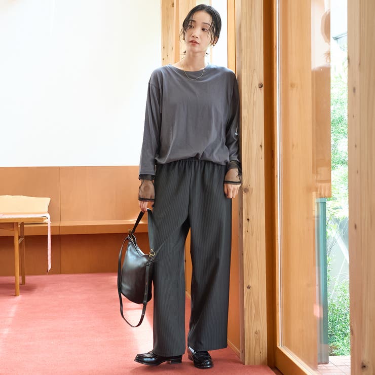 【リニューアルして新登場◎】袖チュール切替ロングスリーブTシャツ | coen【women】 | 詳細画像13 