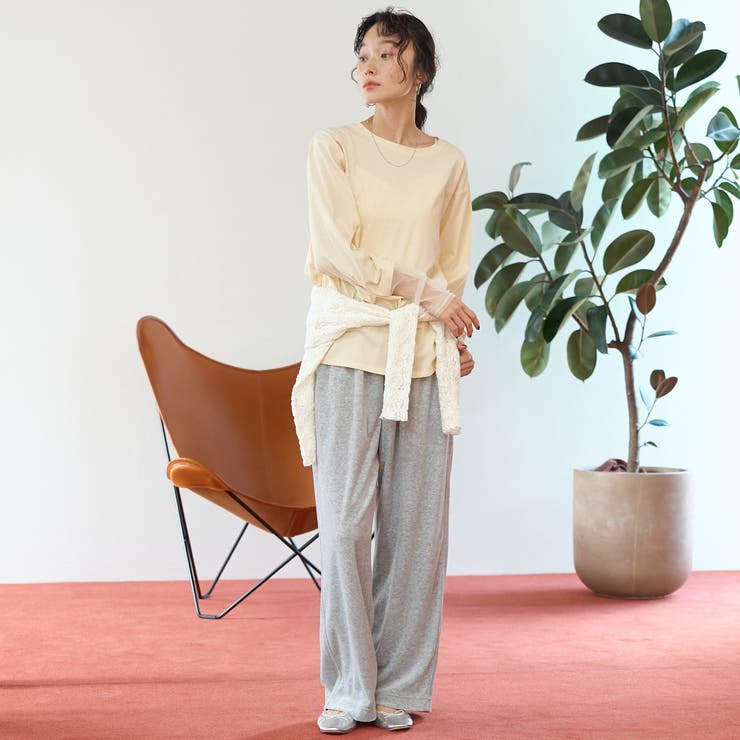 【リニューアルして新登場◎】袖チュール切替ロングスリーブTシャツ | coen【women】 | 詳細画像17 