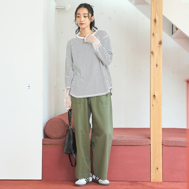【リニューアルして新登場◎】袖チュール切替ロングスリーブTシャツ | coen【women】 | 詳細画像23 
