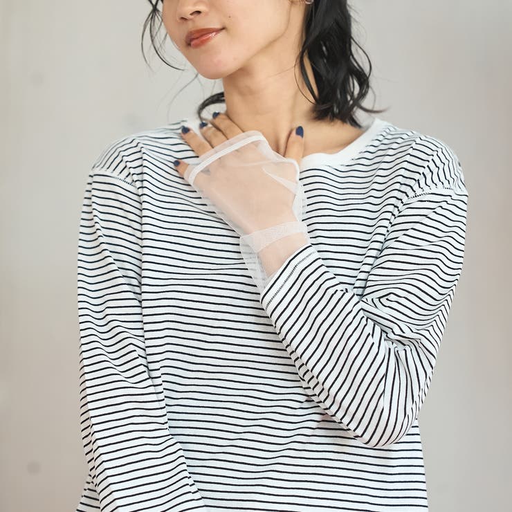 【リニューアルして新登場◎】袖チュール切替ロングスリーブTシャツ | coen【women】 | 詳細画像28 