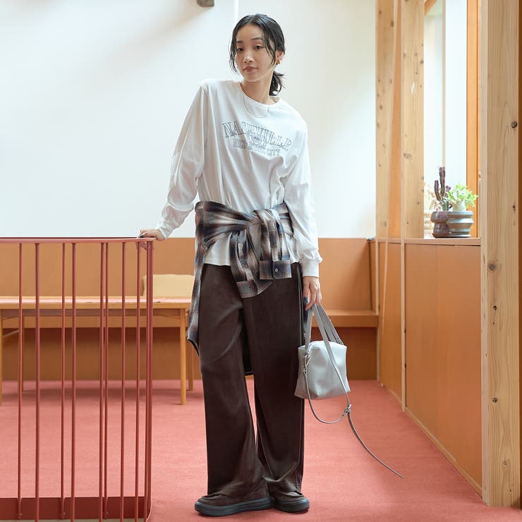 カレッジロゴ風デザイン アソートプリントロンT | coen【women】 | 詳細画像4 
