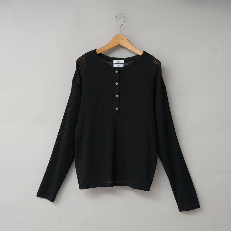BLACK | 【セットアイテム】シアーヘンリーネック タンクトップセット | coen【women】