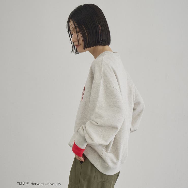 アソートカレッジロゴデザイン 裏毛クルーネックスウェット | coen【women】 | 詳細画像12 