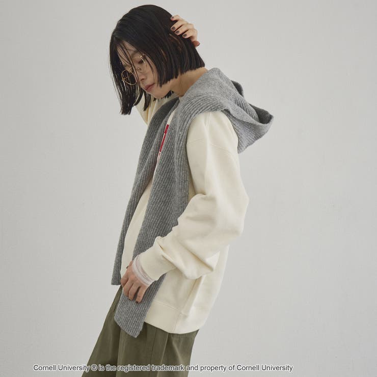 アソートカレッジロゴデザイン 裏毛クルーネックスウェット | coen【women】 | 詳細画像5 
