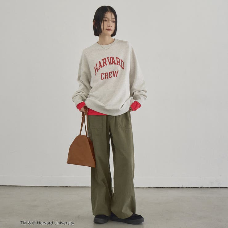 アソートカレッジロゴデザイン 裏毛クルーネックスウェット | coen【women】 | 詳細画像9 