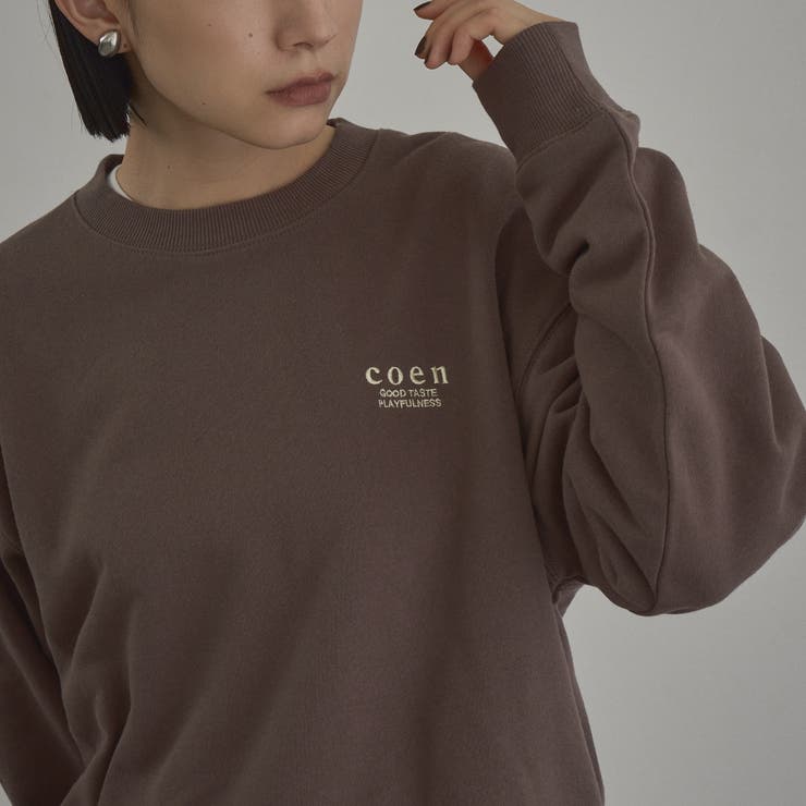 【選べる着丈】coen（コーエン）ロゴ刺繍 C/N裏毛スウェット | coen【women】 | 詳細画像14 