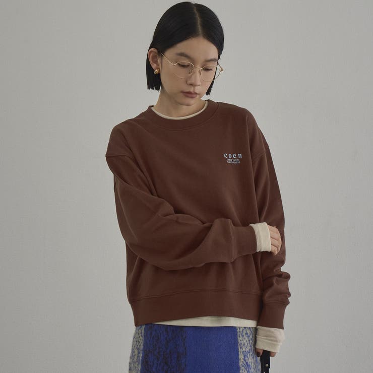 【選べる着丈】coen（コーエン）ロゴ刺繍 C/N裏毛スウェット | coen【women】 | 詳細画像17 