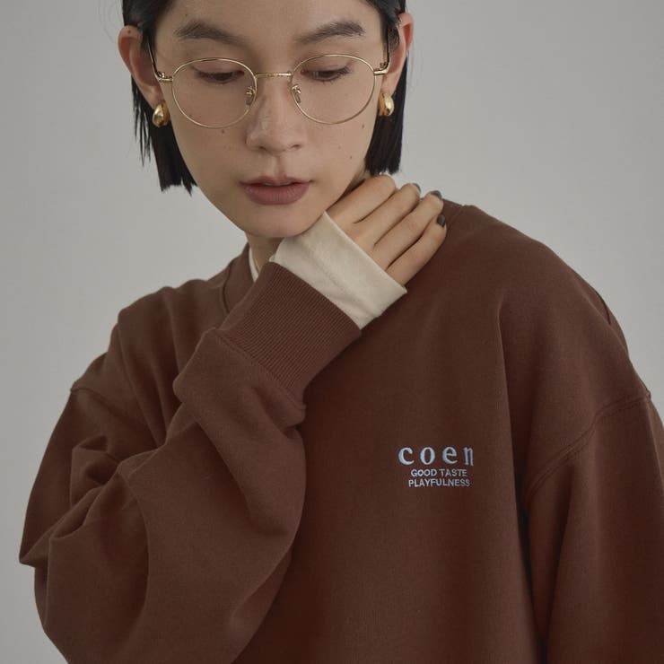 【選べる着丈】coen（コーエン）ロゴ刺繍 C/N裏毛スウェット | coen【women】 | 詳細画像20 
